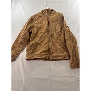 Men's Tan Hooded Jacket